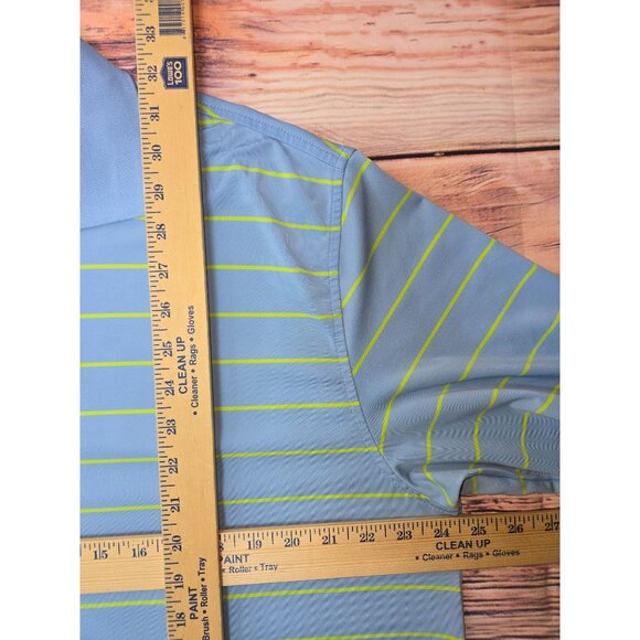 Peter Millar Mens Summer Comfort Blue Polo Shirt Large - Picture 7 of 7